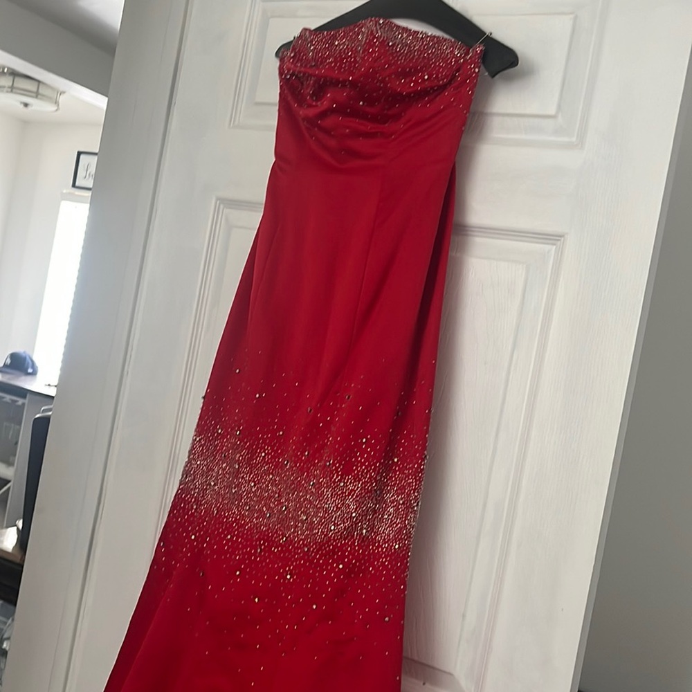Red gown